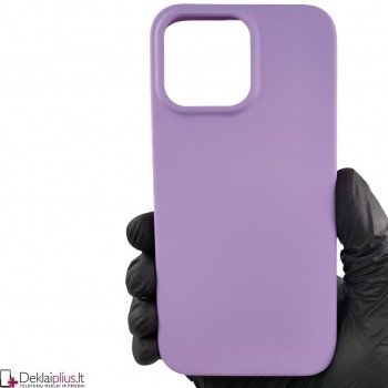 Kieto silikono 2 mm.storio dėklas - violetinis (Apple Iphone 14 Pro Max)
